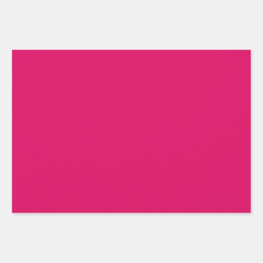 Solide Farbe schlicht dunkelrosa Geschenkpapier Set (Vorderseite 2)