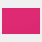 Solide Farbe schlicht dunkelrosa Geschenkpapier Set (Vorderseite)