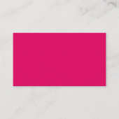 Solide Farbe schlicht dunkelrosa Platzkarte (Vorderseite)