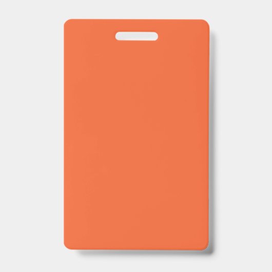 Solide Farbe schlicht exotisch orange rot Ausweis (Vorderseite)