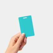 Solide Farbe schlicht leuchtend türkis Ausweis (Handheld)