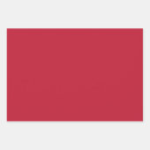 Solide Farbe schlicht, richtig rot Geschenkpapier Set (Vorderseite 2)