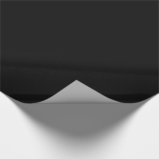 Solide Farbe: Schwarz Geschenkpapier (Ecke)
