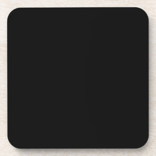 Solide Farbe: Schwarz Untersetzer