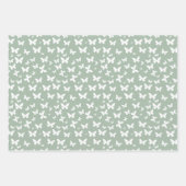 Solide Farbskala Dunkelgrün Geschenkpapier Set (Vorderseite 3)