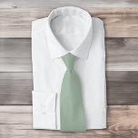 Solide Farbskala Dunkelgrün Krawatte<br><div class="desc">Solid Farbe Sage Nebel hellgrün Design.</div>