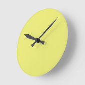 Solide helle zitronengelbe Wanduhr (Winkel)