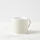 Solide hellgelbe Buttermilch-Espressetasse Espressotasse (Vorderseite Rechts)