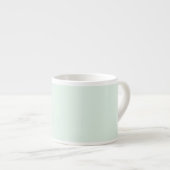 Solide Hellgrüne Espresso-Tasse Espressotasse (Vorderseite Rechts)
