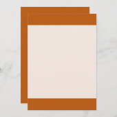 Solide Herbstfarbe Orange (Vorne/Hinten)