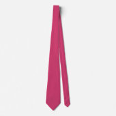 Solide Himbeere Rosa, Hot Pink, Magenta Krawatte (Vorderseite)