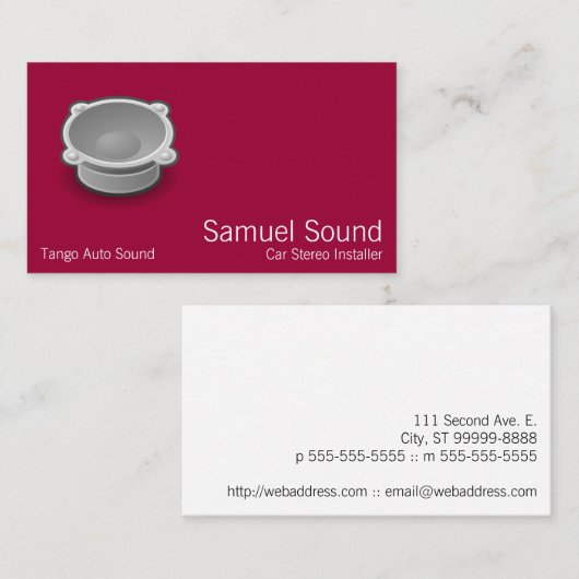 Solide Ikone Visitenkarte (Vorne/Hinten)