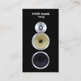 Solide Lautsprecher-Ingenieur-Geschäfts-Karten Visitenkarte