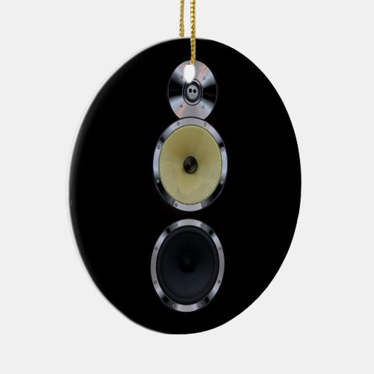 Solide Lautsprecher-Weihnachtsverzierung Silbernes Ornament (Rechts)