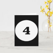 Solide Lila Billard Pool Ball #4 Matching Group Karte (Gelbe Blume)