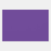 Solide lila violett geschenkpapier set (Vorderseite 2)