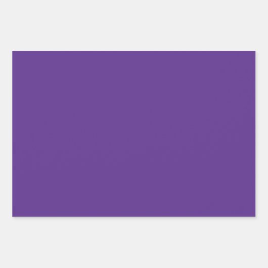 Solide lila violett geschenkpapier set (Vorderseite)