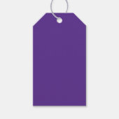 Solide lila violette Substanz Geschenkanhänger (Vorderseite)