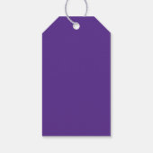 Solide lila violette Substanz Geschenkanhänger (Rückseite)
