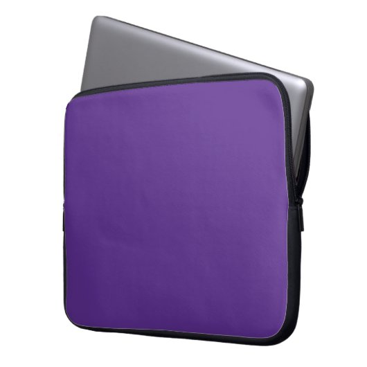 Solide lila violette Substanz Laptopschutzhülle (Vorderseite Links)