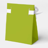 Solide Limeade-Grün-Monogramm Geschenkschachtel (Rückseite)