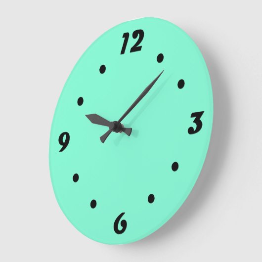 Solide, Minze, grüne große Uhr (Winkel)