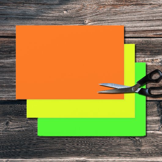 solide Neonfarben Geschenkpapier Set