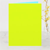solide Neonfarben Karte (Gelbe Blume)