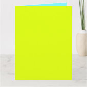 solide Neonfarben Karte (Vorderseite)