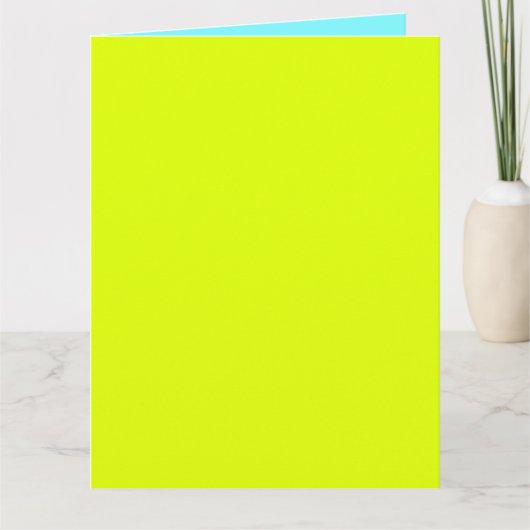 solide Neonfarben Karte (Vorderseite)