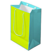 solide Neonfarben Mittlere Geschenktüte (Vorderseite Schrägansicht)