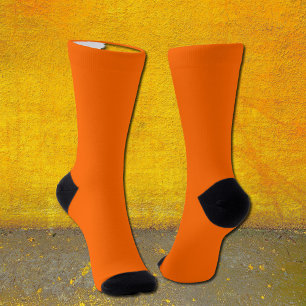 Solide Neonorange Socken – Anpassbar