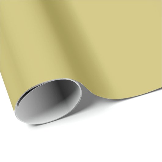 Solide Olive Geschenkpapier (Rolleneckpunkt)