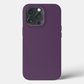 Solide Pflaume dunkle matte lila Case-Mate iPhone Hülle (Rückseite)