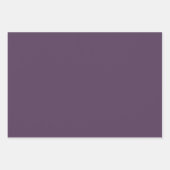 Solide Pflaume dunkle matte lila Geschenkpapier Set (Vorderseite)