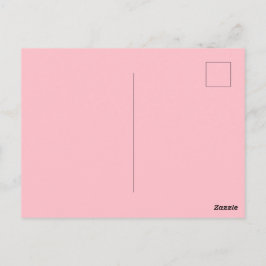 Solide rosa Postkarte personalisierte Grüße Gestal