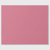 Solide staubige Rose Rosa Wassermelone Geschenkpapier (Flach)