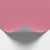 Solide staubige Rose Rosa Wassermelone Geschenkpapier (Ecke)