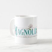 Solide Tasse der Magnolie (neues Logo) (Vorderseite Links)