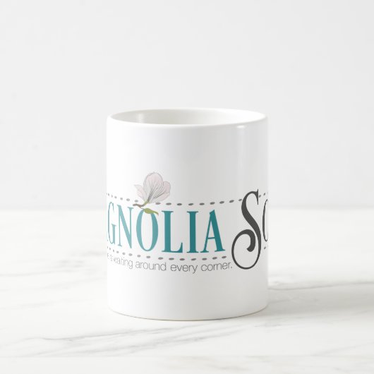 Solide Tasse der Magnolie (neues Logo) (Mittel)