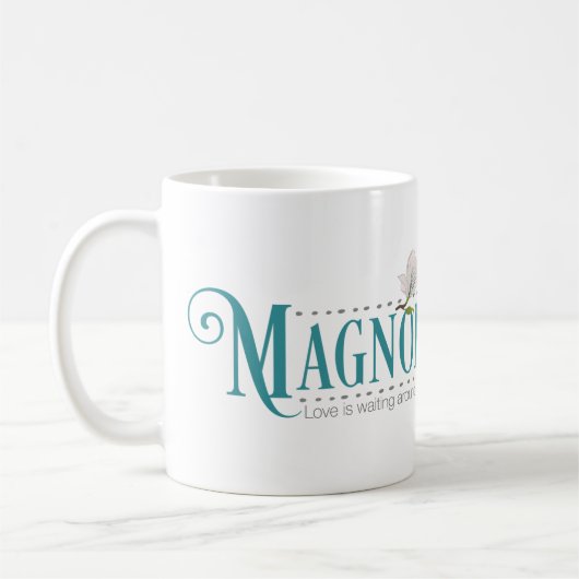 Solide Tasse der Magnolie (neues Logo) (Links)