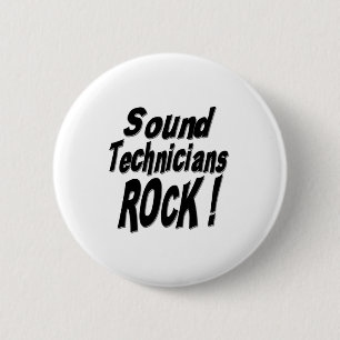 Solide Techniker-Felsen! Knopf Button