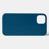 Solide Tiefsee blau Case-Mate iPhone Hülle (Rückseite (Horizontal))