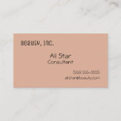 Solide Visitenkarten der Dusty Rose Visitenkarte (Vorderseite)