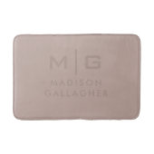 Solide weiche Licht-Pastell-Tan-Cotta-Beige-Farbe Badematte (Vorderseite)