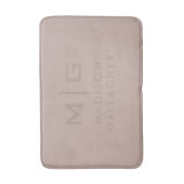 Solide weiche Licht-Pastell-Tan-Cotta-Beige-Farbe Badematte (Vorderseite Vertikal)