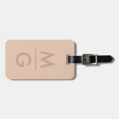Solide weiche Lichtpaste Pfirsich-Beige-Rosa-Farbe Gepäckanhänger (Vorderseite horizontal)