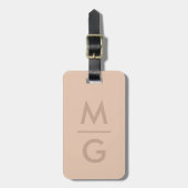 Solide weiche Lichtpaste Pfirsich-Beige-Rosa-Farbe Gepäckanhänger (Vorderseite vertikal)