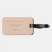 Solide weiche Lichtpaste Pfirsich-Beige-Rosa-Farbe Gepäckanhänger (Rückseite horizontal)