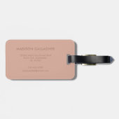 Solide weiche Lichtpaste Terrakotta Rosa Rot Farbe Gepäckanhänger (Rückseite horizontal)